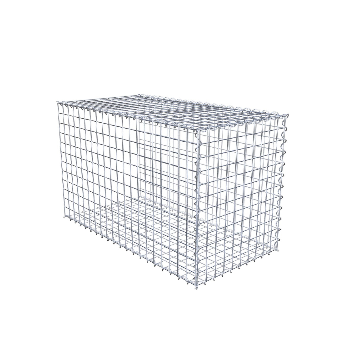 Udvokset gabion type 2 100 cm x 60 cm x 50 cm (L x H x D), maskestørrelse 5 cm x 5 cm, spiral