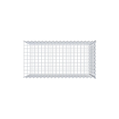 Udvokset gabion type 2 100 cm x 60 cm x 50 cm (L x H x D), maskestørrelse 5 cm x 5 cm, spiral