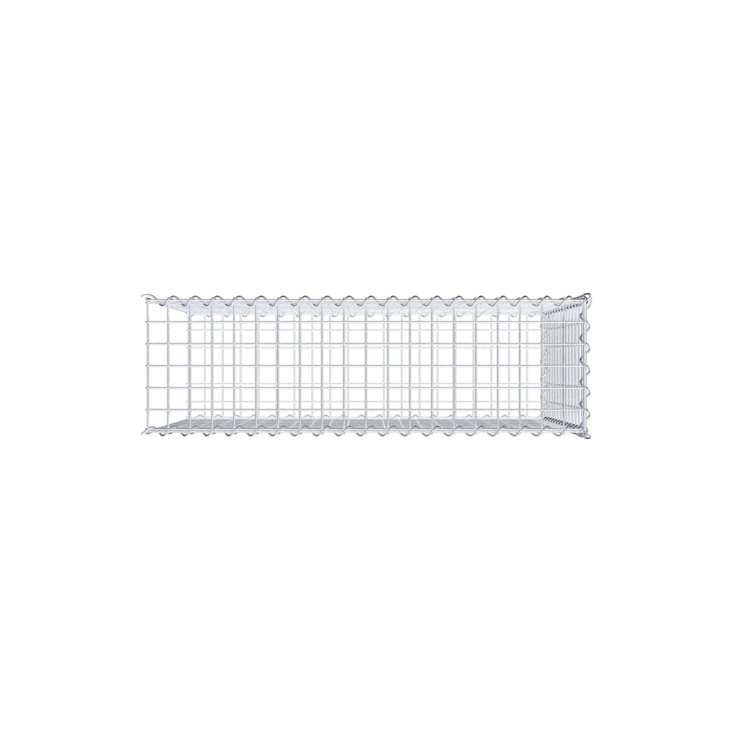 Gabion rapporté type 2 100 cm x 70 cm x 30 cm (L x H x P), mailles 5 cm x 5 cm, spirale