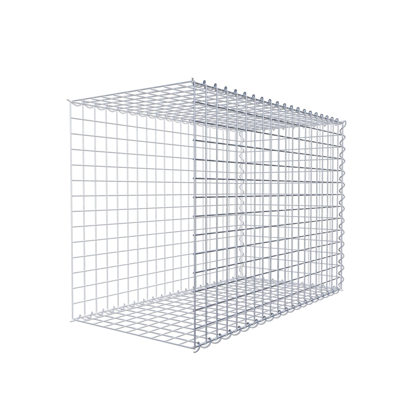 Gabion rapporté type 2 100 cm x 70 cm x 50 cm (L x H x P), mailles 5 cm x 5 cm, spirale