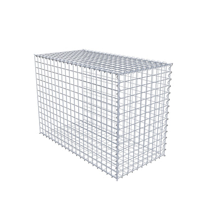 Gabion rapporté type 2 100 cm x 70 cm x 50 cm (L x H x P), mailles 5 cm x 5 cm, spirale