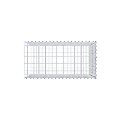 Gabion rapporté type 2 100 cm x 70 cm x 50 cm (L x H x P), mailles 5 cm x 5 cm, spirale