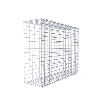 Opvokset gabion type 2 100 cm x 80 cm x 30 cm (L x H x D), maskestørrelse 5 cm x 5 cm, spiral
