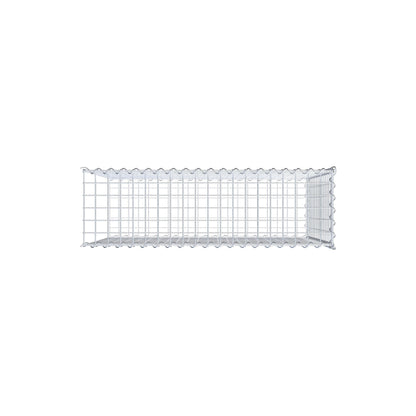 Opvokset gabion type 2 100 cm x 80 cm x 30 cm (L x H x D), maskestørrelse 5 cm x 5 cm, spiral