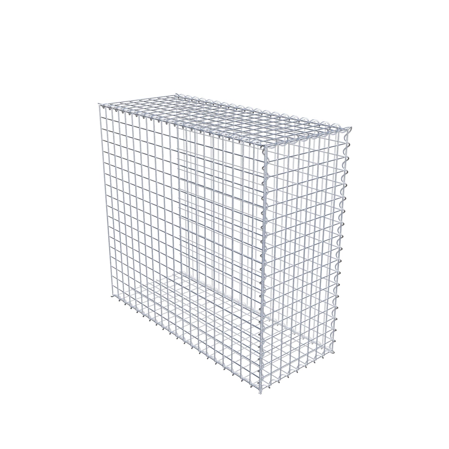 Gabion rapporté type 2 100 cm x 90 cm x 40 cm (L x H x P), mailles 5 cm x 5 cm, spirale