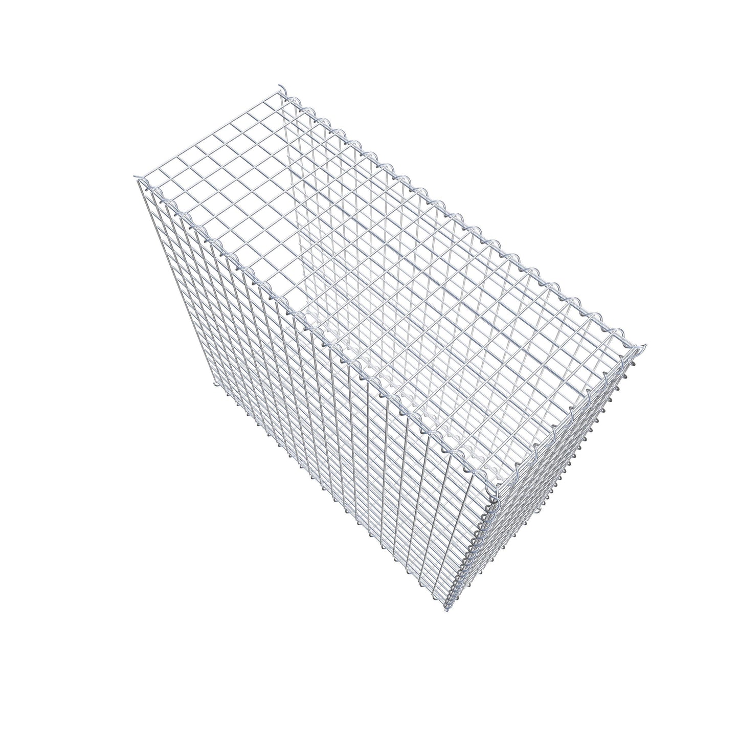Gabion rapporté type 2 100 cm x 90 cm x 40 cm (L x H x P), mailles 5 cm x 5 cm, spirale