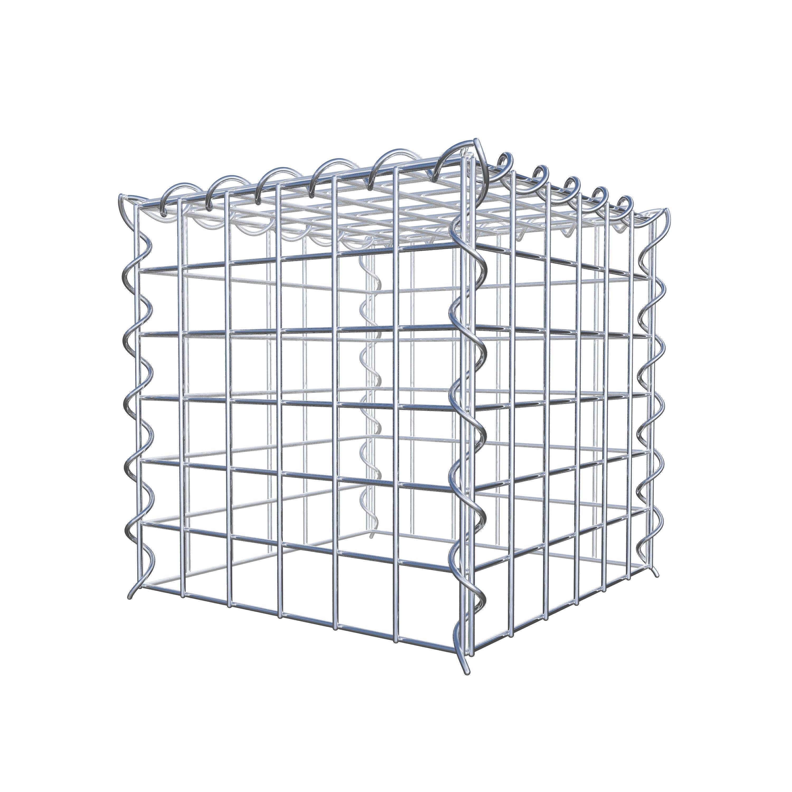 Anbaugabione Typ 3 30 cm x 30 cm x 30 cm (L x H x T), Maschenweite 5 cm x 5 cm, Spirale