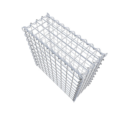 Gabion rapporté type 3 50 cm x 50 cm x 20 cm (L x H x P), mailles 5 cm x 5 cm, spirale