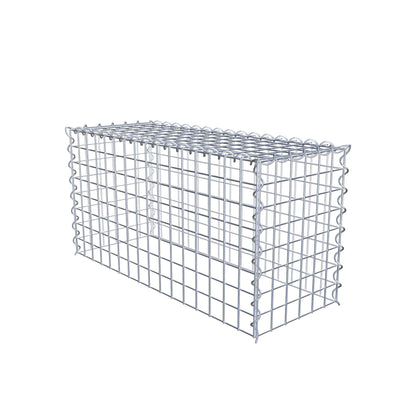 Gabion rapporté type 3 80 cm x 40 cm x 30 cm (L x H x P), mailles 5 cm x 5 cm, spirale