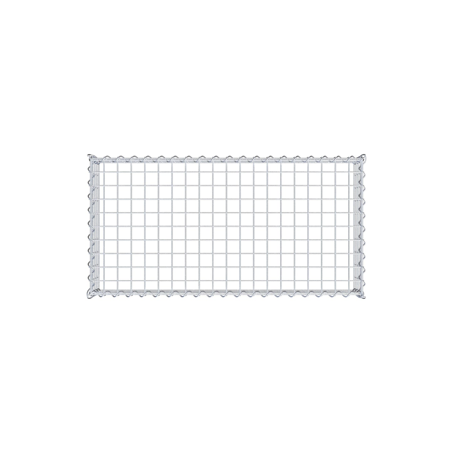 Gabion rapporté type 3 100 cm x 20 cm x 50 cm (L x H x P), mailles 5 cm x 5 cm, spirale