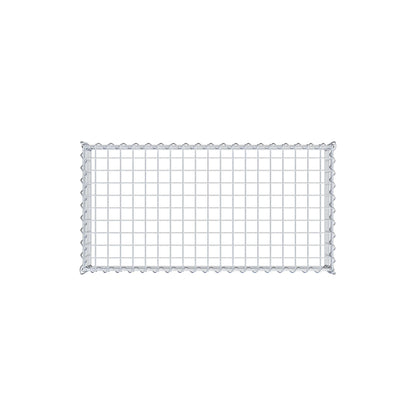 Gabion rapporté type 3 100 cm x 20 cm x 50 cm (L x H x P), mailles 5 cm x 5 cm, spirale