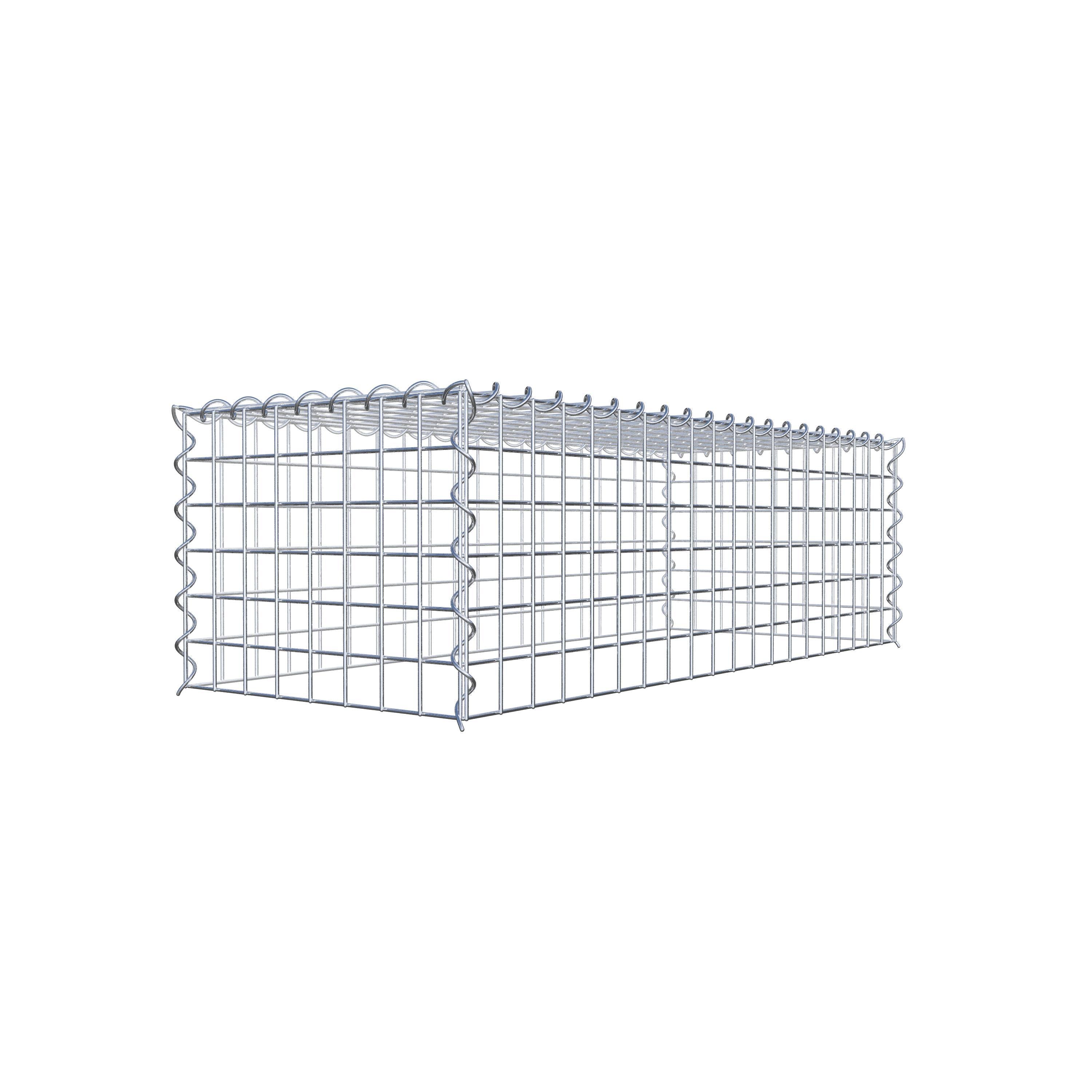 Grown-on gabion type 3 100 cm x 30 cm x 40 cm (L x H x D), mesh size 5 cm x 5 cm, spiral