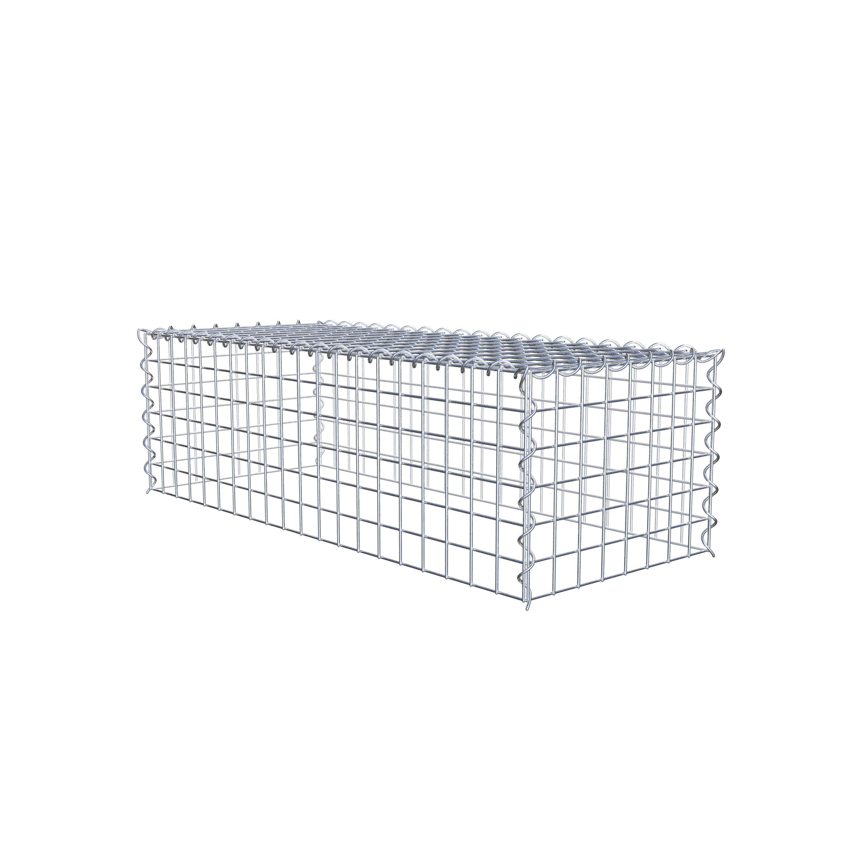 Grown-on gabion type 3 100 cm x 30 cm x 40 cm (L x H x D), mesh size 5 cm x 5 cm, spiral