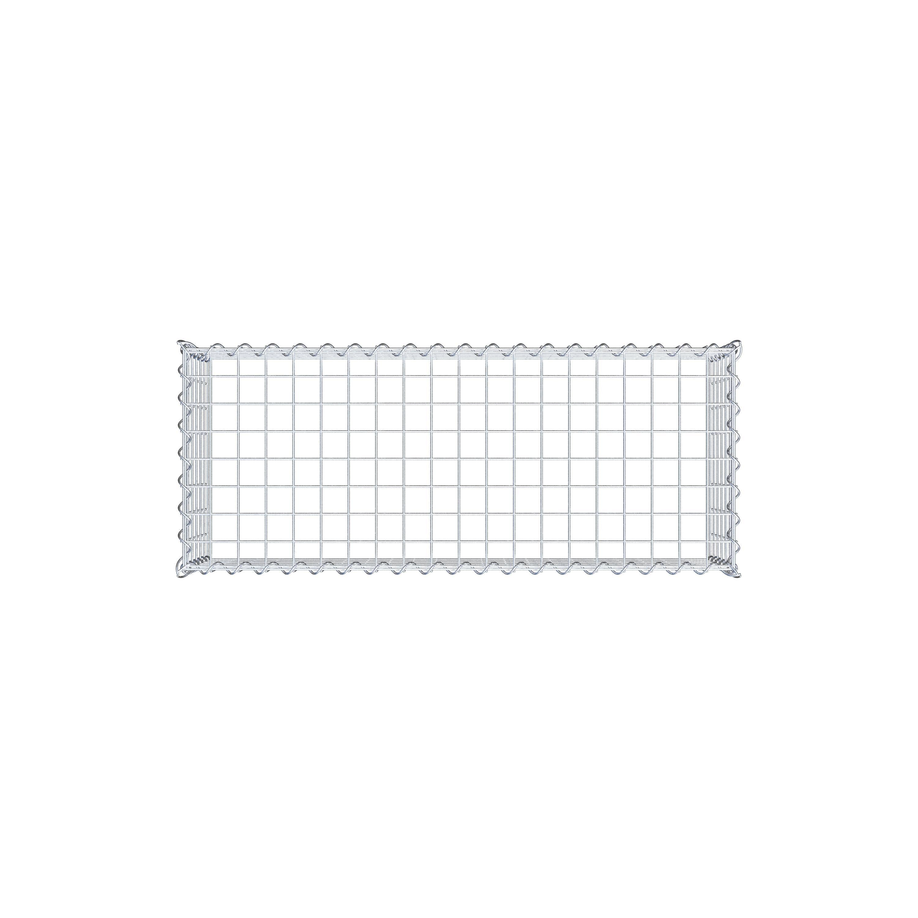 Grown-on gabion type 3 100 cm x 30 cm x 40 cm (L x H x D), mesh size 5 cm x 5 cm, spiral