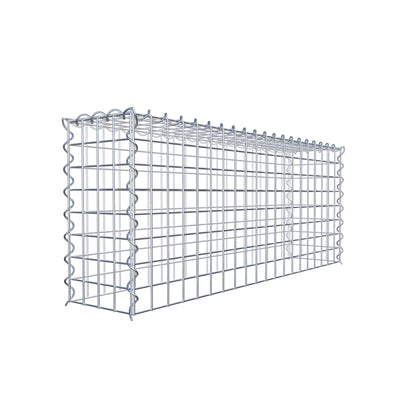 Extra gabion typ 3 100 cm x 40 cm x 20 cm (L x H x D), maskstorlek 5 cm x 5 cm, spiral