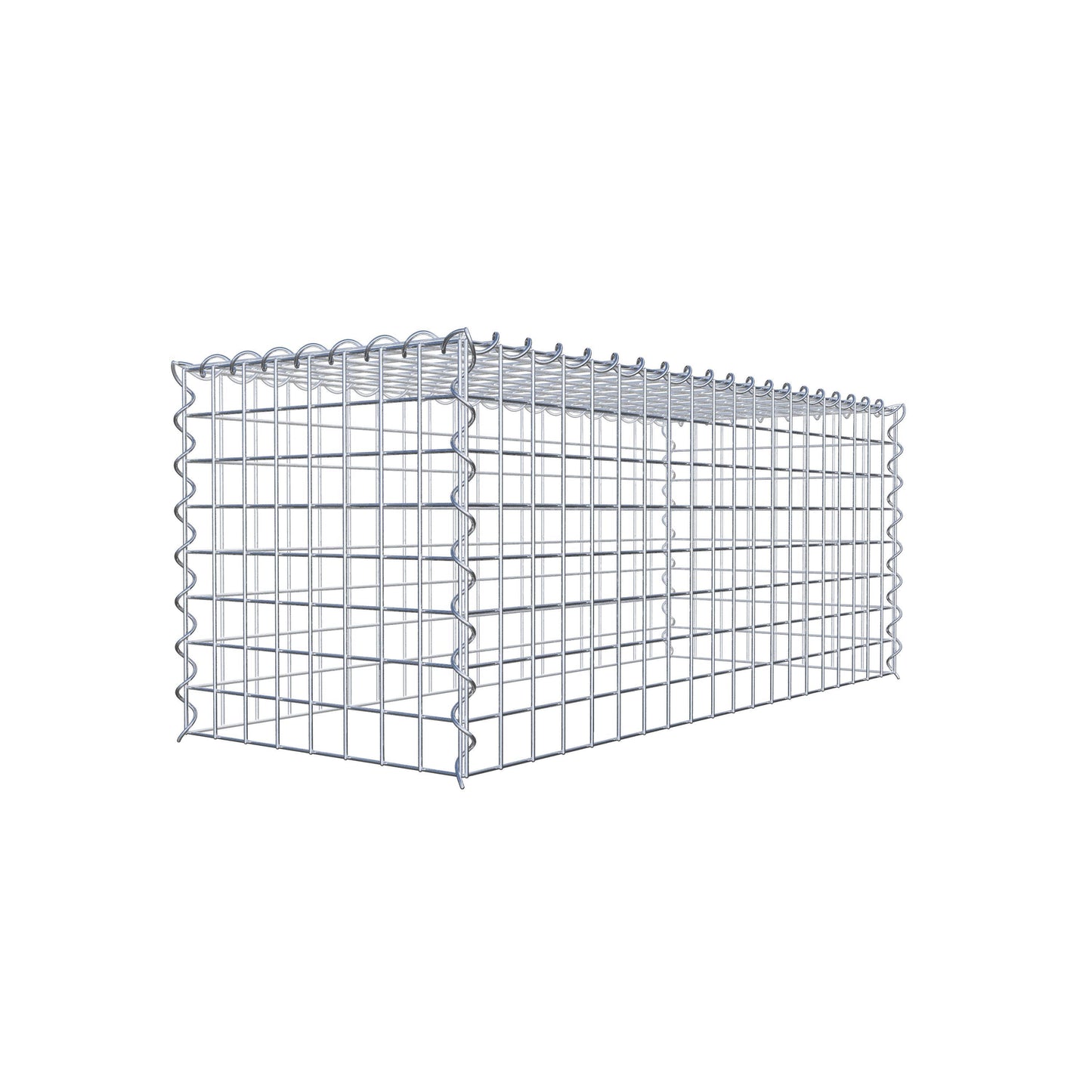Gabion rapporté type 3 100 cm x 40 cm x 40 cm (L x H x P), mailles 5 cm x 5 cm, spirale