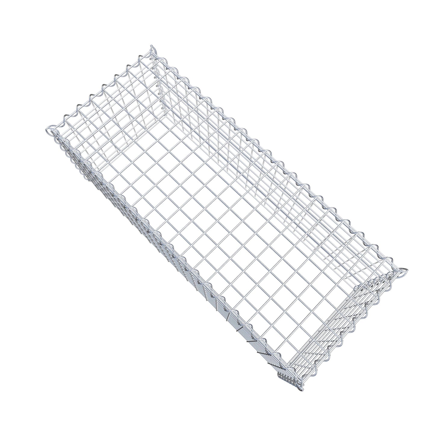 Gabion rapporté type 3 100 cm x 40 cm x 40 cm (L x H x P), mailles 5 cm x 5 cm, spirale