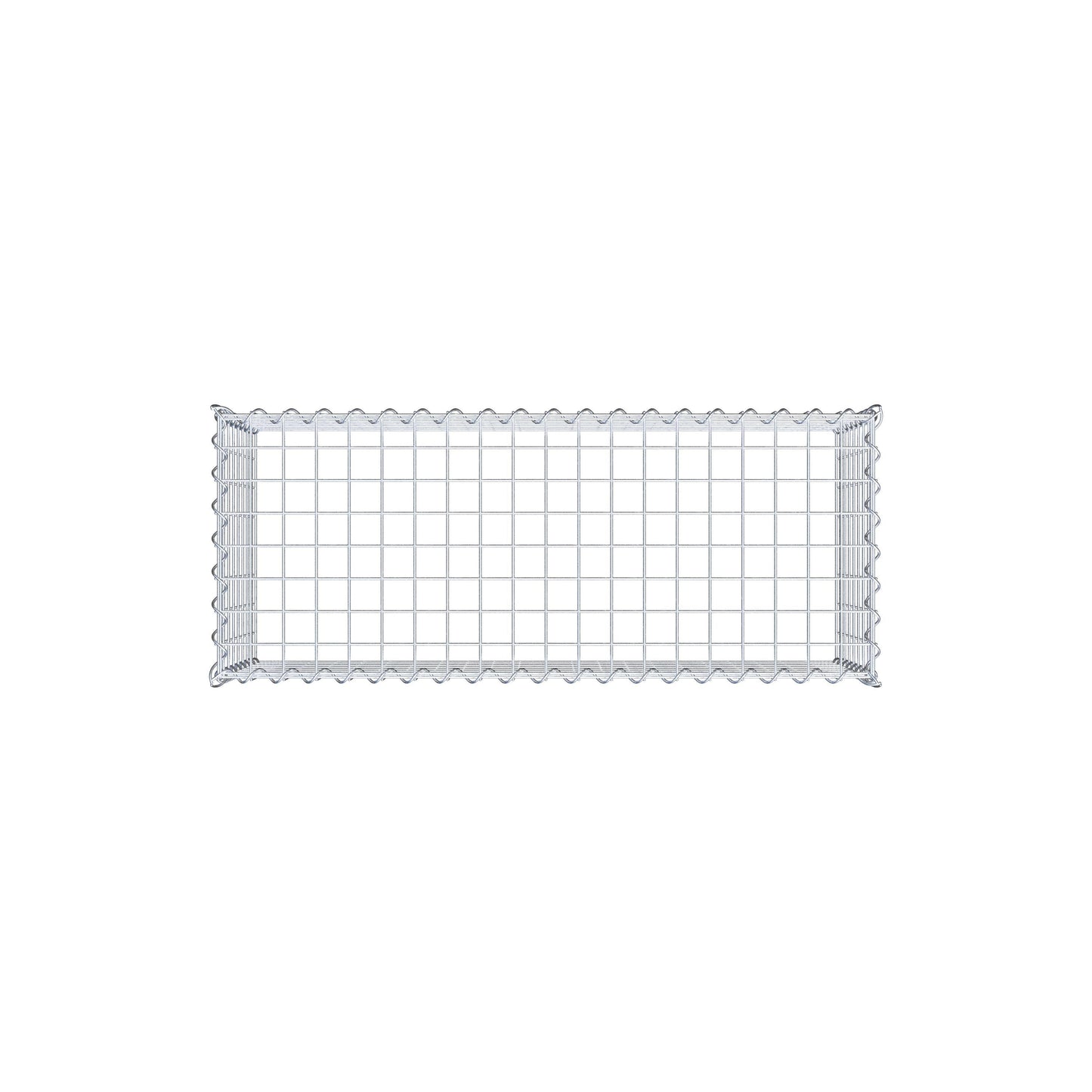 Gabion rapporté type 3 100 cm x 40 cm x 40 cm (L x H x P), mailles 5 cm x 5 cm, spirale