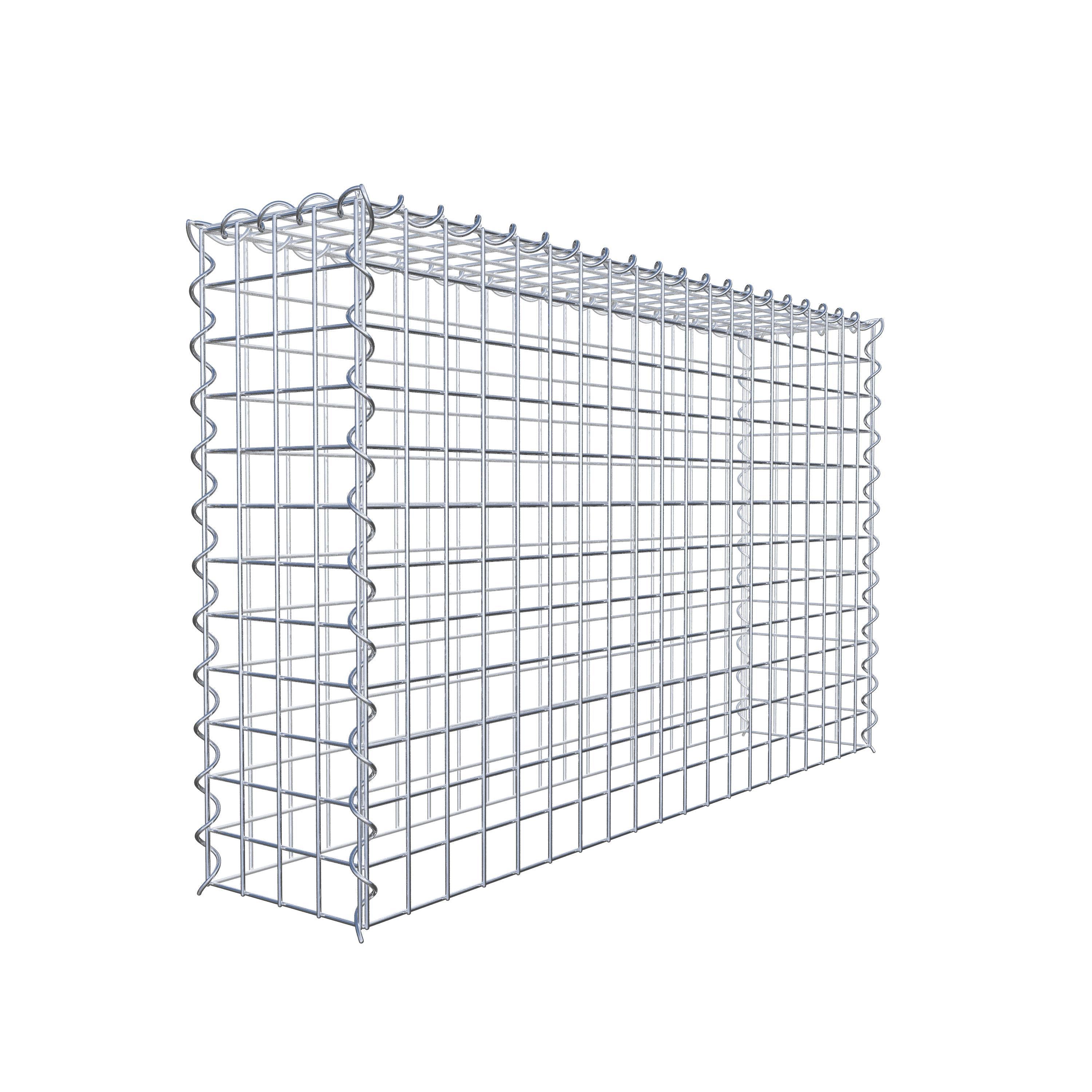 Anbaugabione Typ 3 100 cm x 60 cm x 20 cm (L x H x T), Maschenweite 5 cm x 5 cm, Spirale