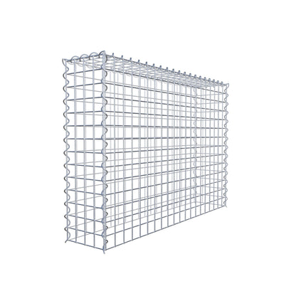 Gabion rapporté type 3 100 cm x 70 cm x 20 cm (L x H x P), mailles 5 cm x 5 cm, spirale