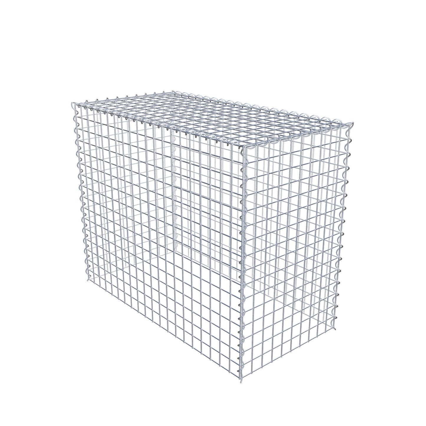 Extra gabion typ 3 100 cm x 80 cm x 50 cm (L x H x D), maskstorlek 5 cm x 5 cm, spiral