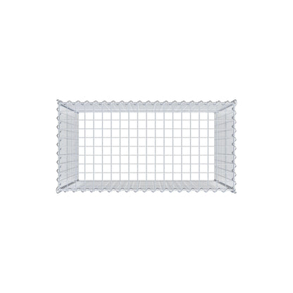 Anbaugabione Typ 3 100 cm x 90 cm x 50 cm (L x H x T), Maschenweite 5 cm x 5 cm, Spirale