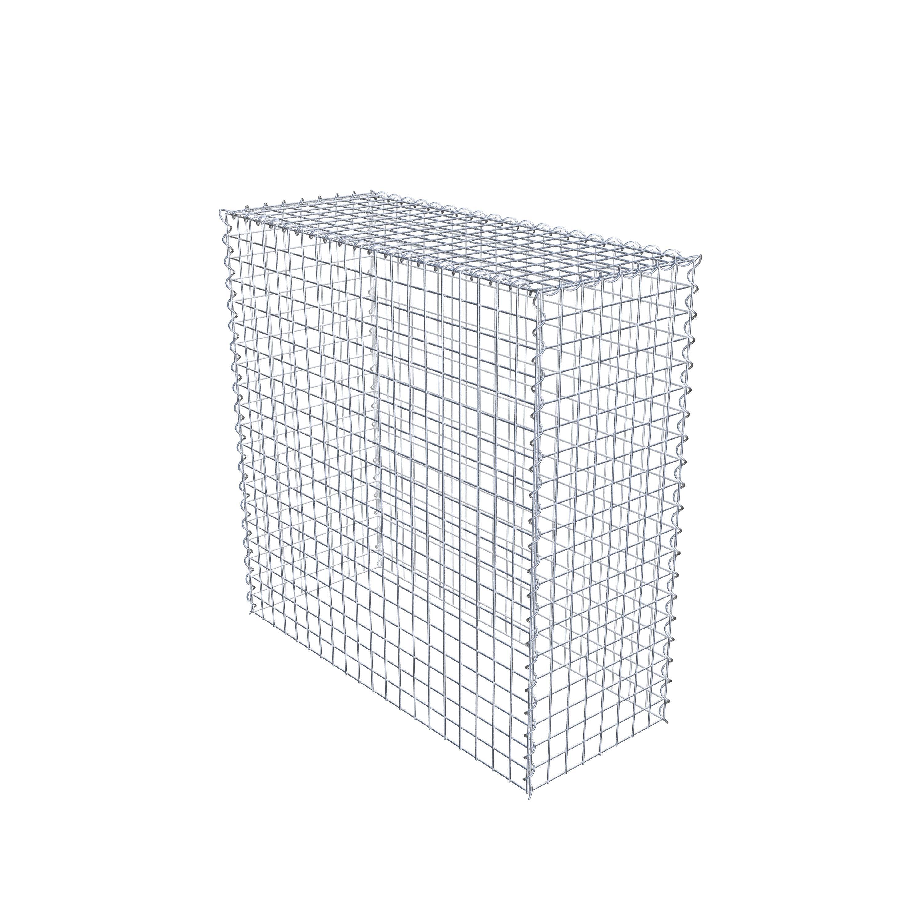 Grown-on gabion type 3 100 cm x 100 cm x 40 cm (L x H x D), mesh size 5 cm x 5 cm, spiral