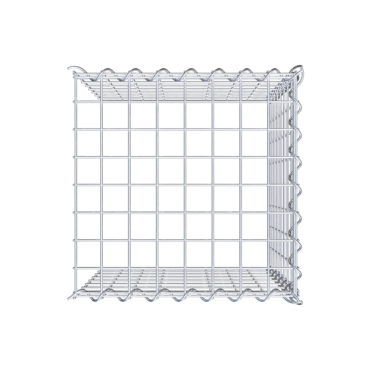 Anbaugabione Typ 4 40 cm x 40 cm x 40 cm (L x H x T), Maschenweite 5 cm x 5 cm, Spirale