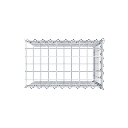 Anbaugabione Typ 4 50 cm x 50 cm x 30 cm (L x H x T), Maschenweite 5 cm x 5 cm, Spirale