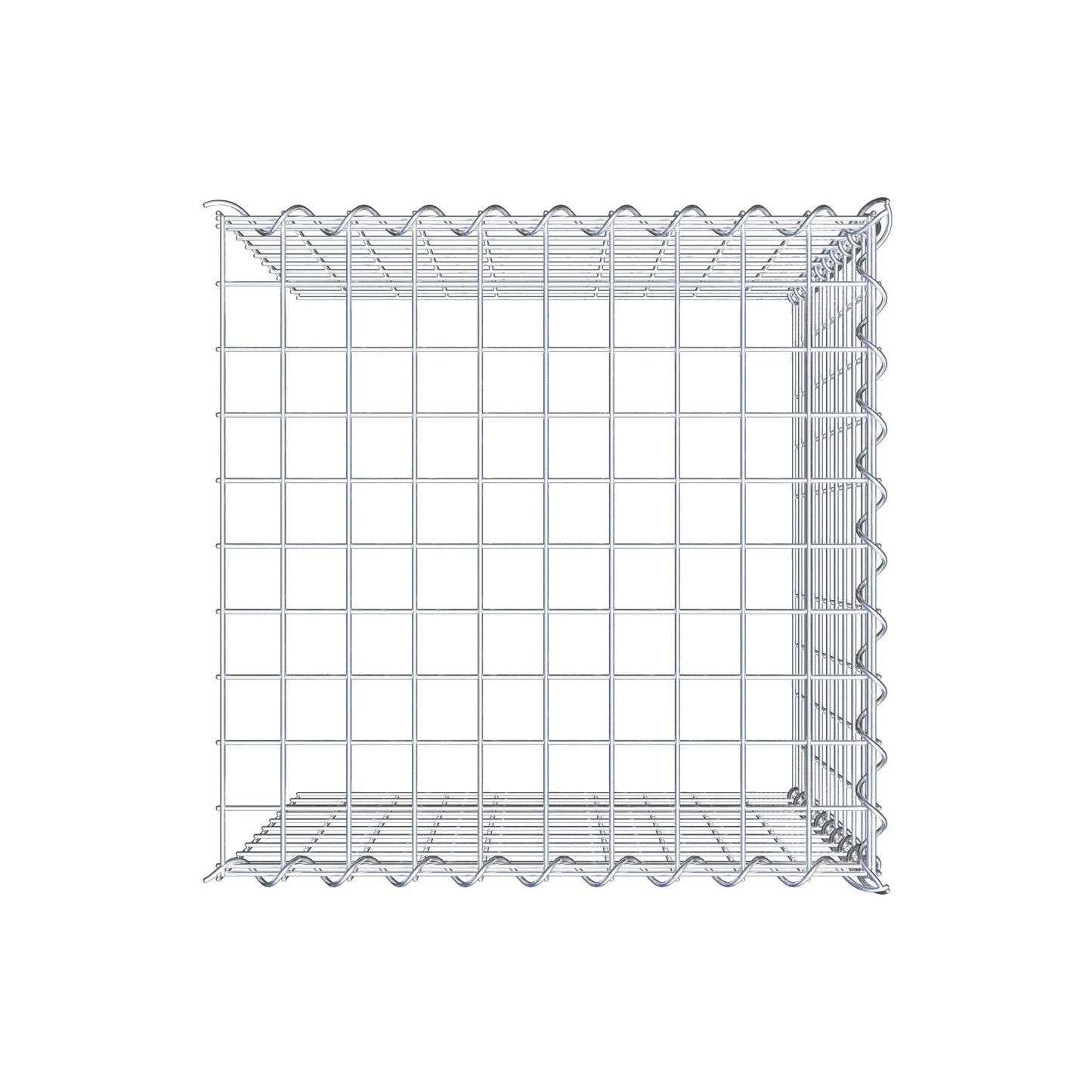 Anbaugabione Typ 4 50 cm x 50 cm x 50 cm (L x H x T), Maschenweite 5 cm x 5 cm, Spirale