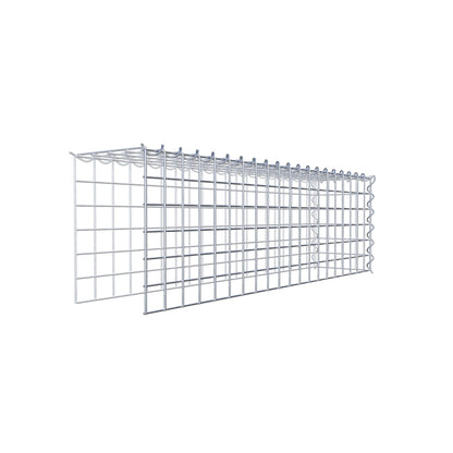 Anbaugabione Typ 4 100 cm x 30 cm x 20 cm (L x H x T), Maschenweite 5 cm x 5 cm, Spirale