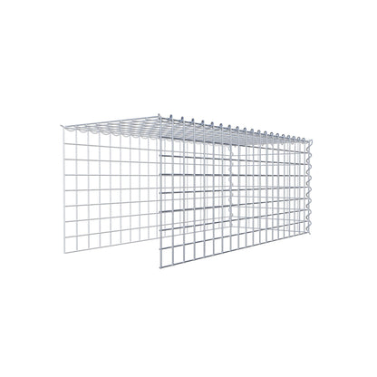 Anbaugabione Typ 4 100 cm x 40 cm x 40 cm (L x H x T), Maschenweite 5 cm x 5 cm, Spirale