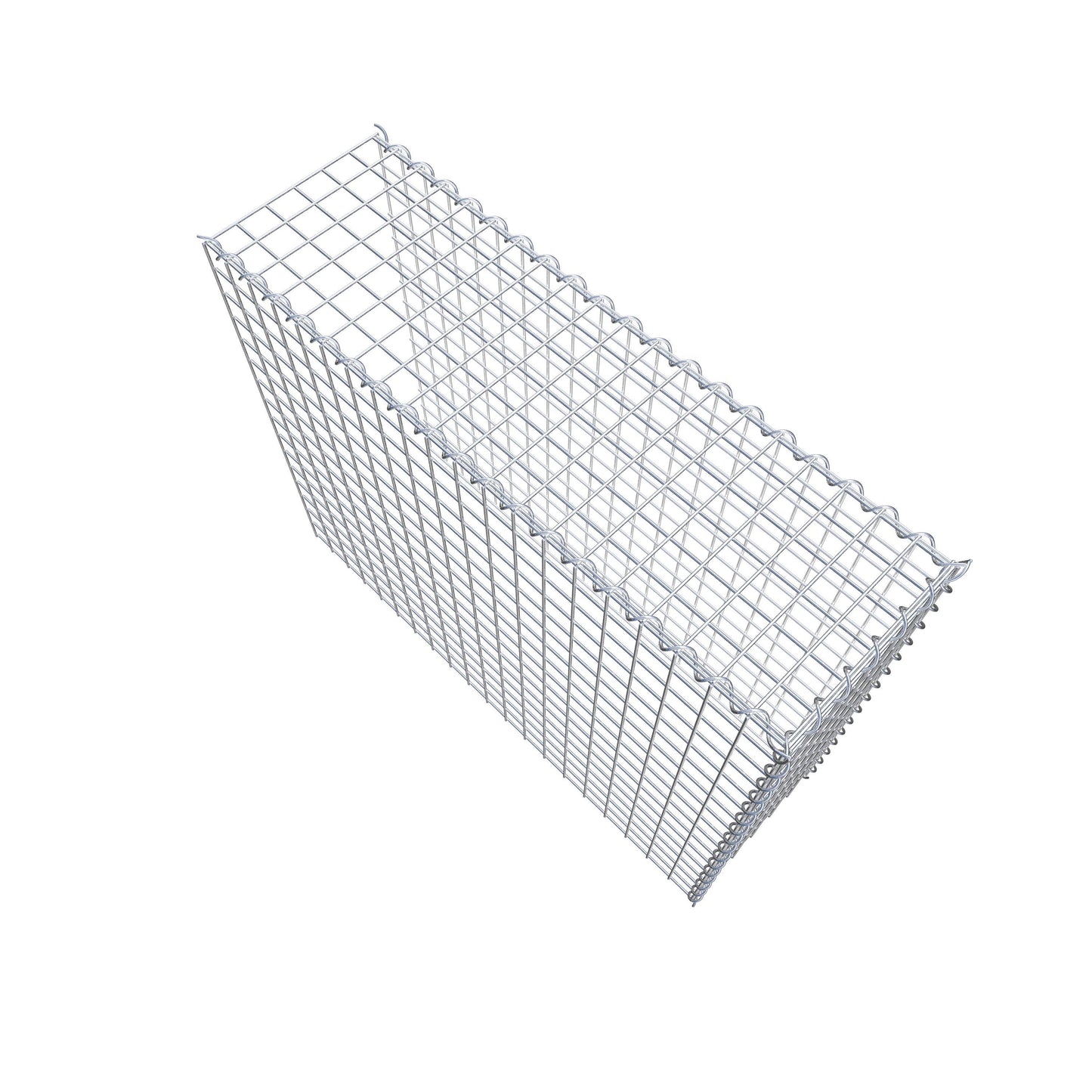 Gabion rapporté type 4 100 cm x 80 cm x 30 cm (L x H x P), mailles 5 cm x 5 cm, spirale