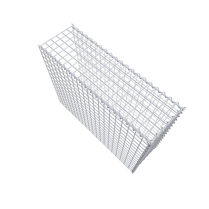 Gabion rapporté type 4 100 cm x 80 cm x 30 cm (L x H x P), mailles 5 cm x 5 cm, spirale