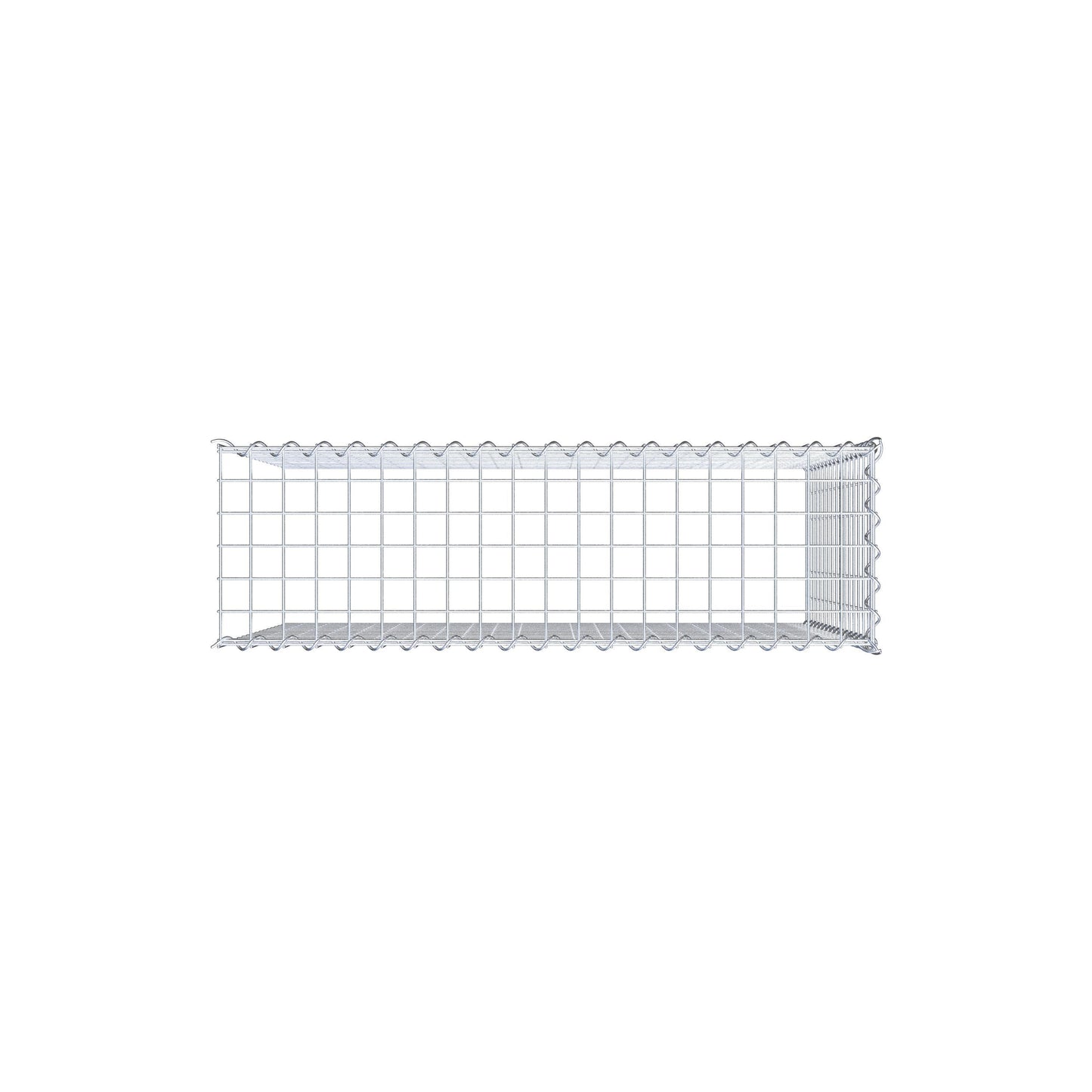 Gabion rapporté type 4 100 cm x 80 cm x 30 cm (L x H x P), mailles 5 cm x 5 cm, spirale