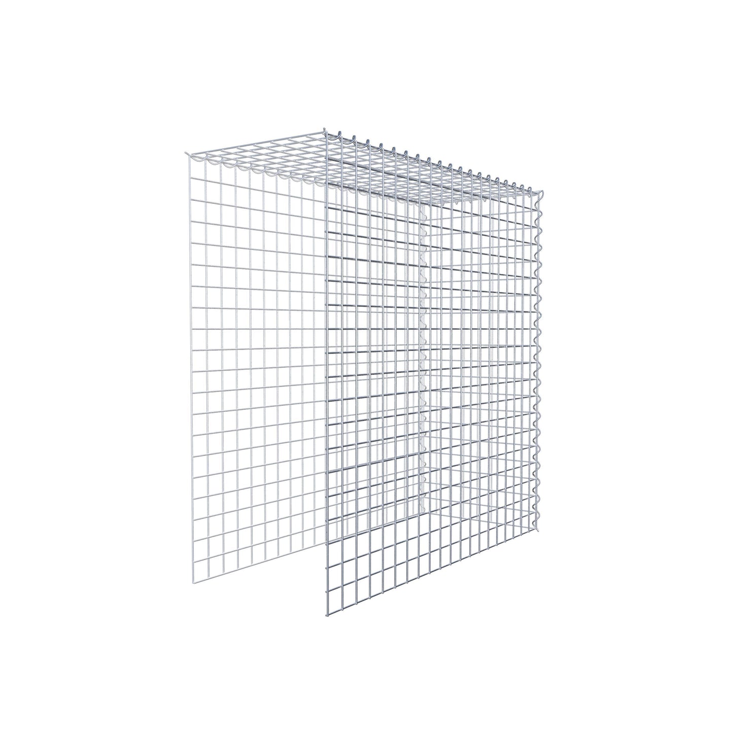 Anbaugabione Typ 4 100 cm x 100 cm x 40 cm (L x H x T), Maschenweite 5 cm x 5 cm, Spirale