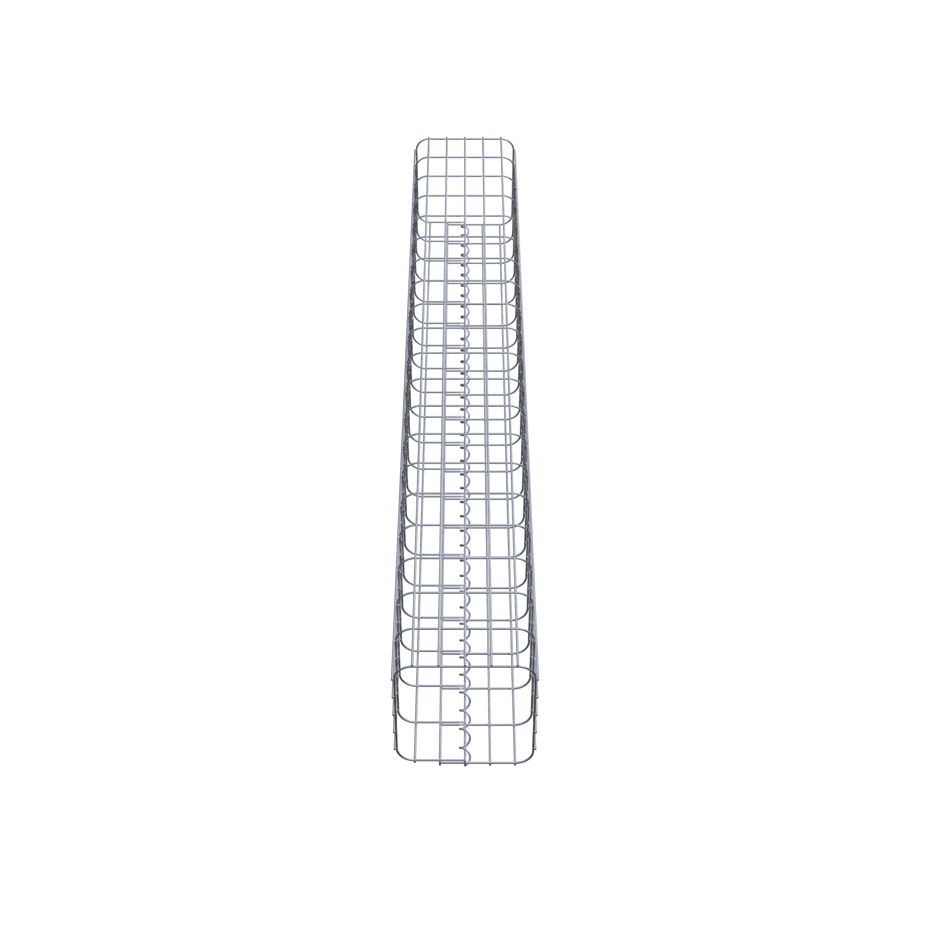 Gabion column square 27 cm x 27 cm, 200 cm high, MW 5 cm x 10 cm