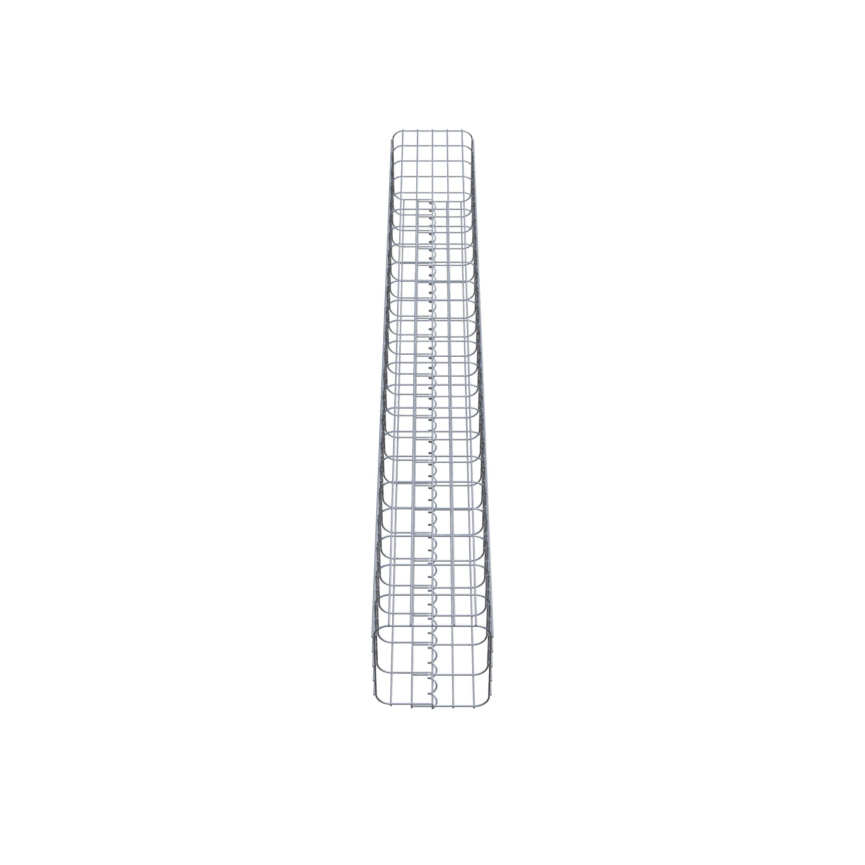 Gabion column square 27 cm x 27 cm, 230 cm high, MW 5 cm x 10 cm