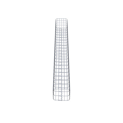 Colonne de gabion carrée 27 cm x 27 cm, 230 cm de hauteur, MW 5 cm x 10 cm