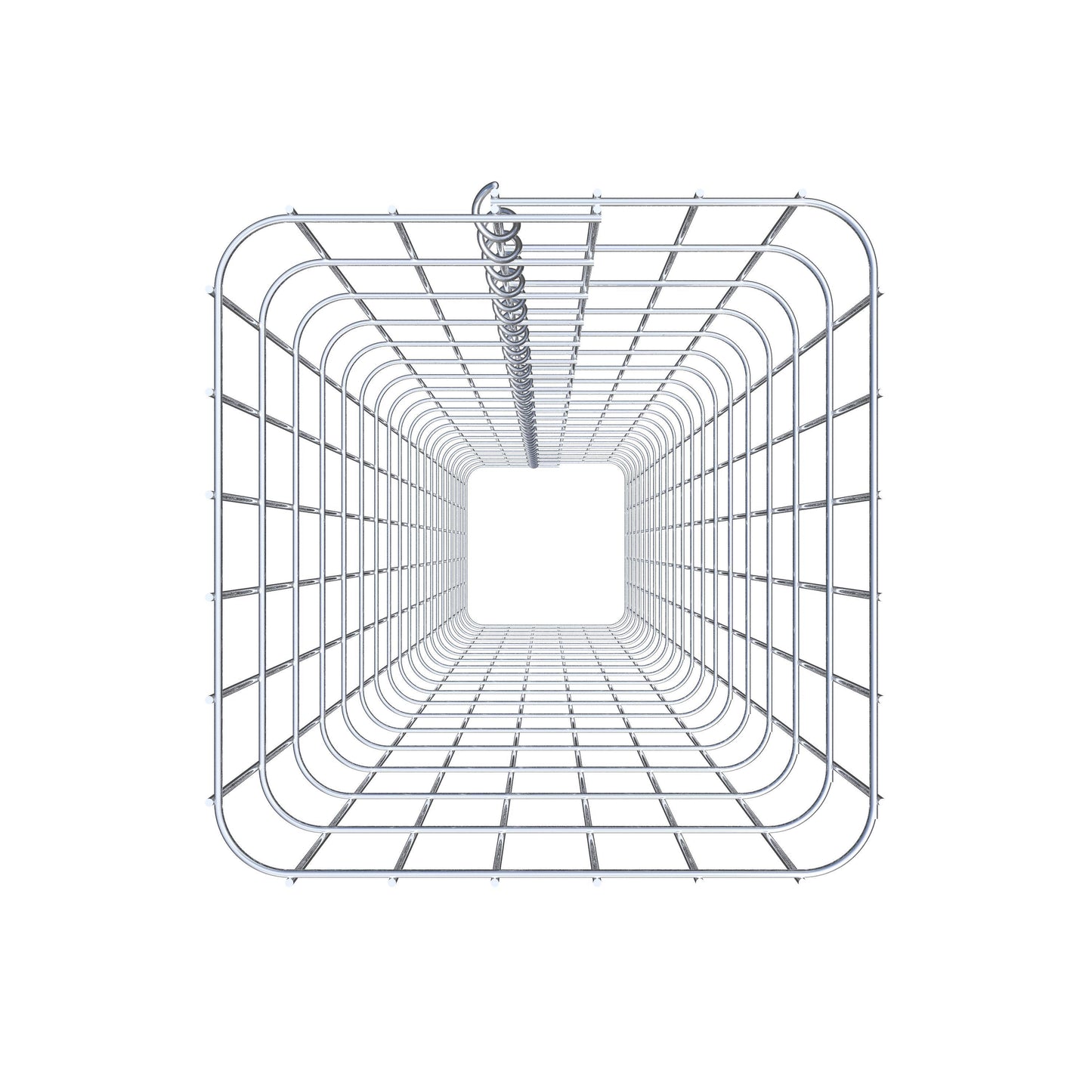 Columna de gaviones angular 32 cm x 32 cm, 200 cm de altura, MW 5 cm x 10 cm