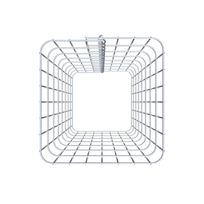 Columna de gaviones, angular 37 cm x 37 cm, 80 cm de altura, MW 5 cm x 10 cm