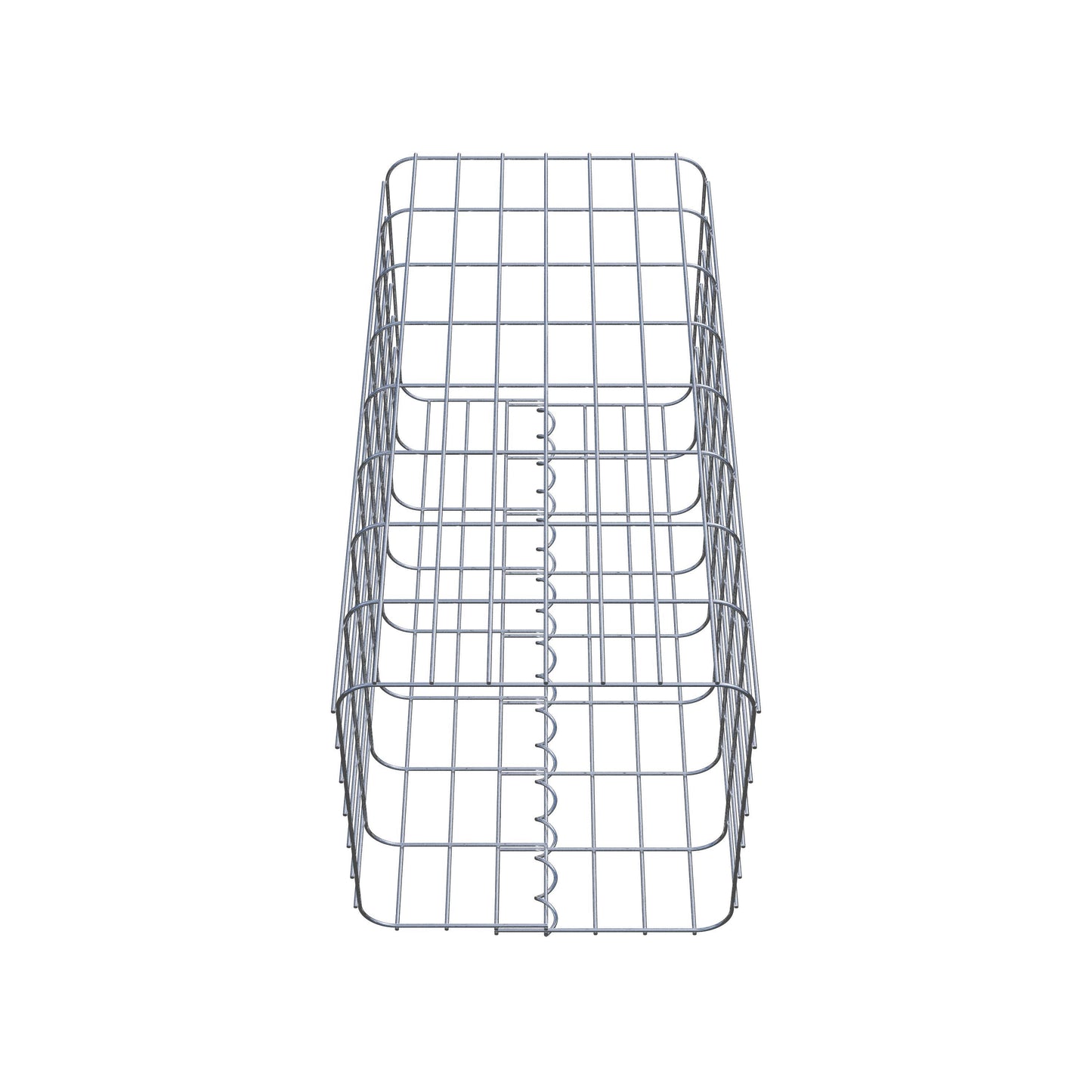 Columna de gaviones, angular 37 cm x 37 cm, 80 cm de altura, MW 5 cm x 10 cm