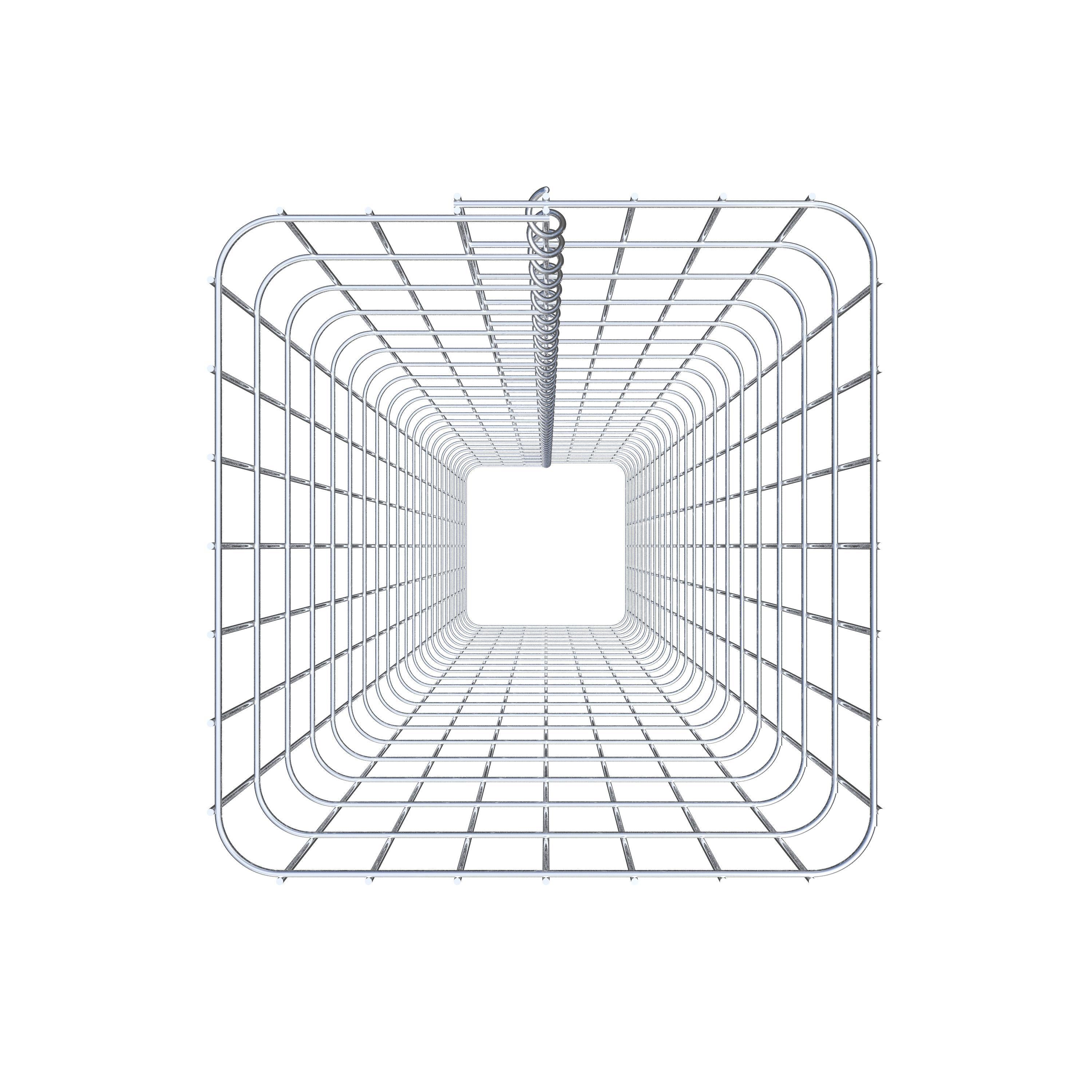 Gabionensäule eckig 37  cm x 37  cm, 230 cm Höhe, MW 5 cm x 10 cm