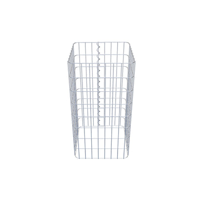 Gabion column square 42 cm x 42 cm, 80 cm height, MW 5 cm x 10 cm