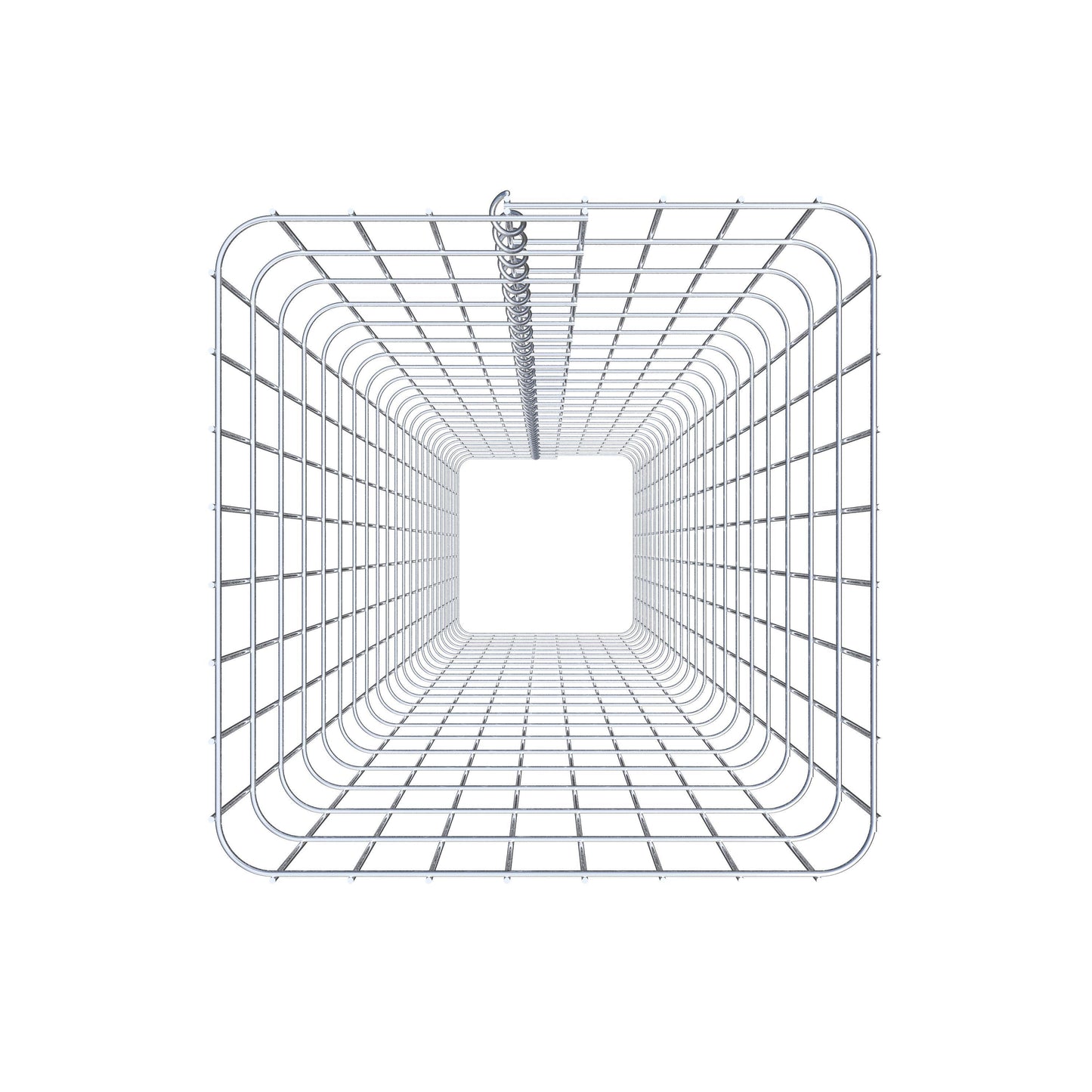 Coluna de gabião quadrada 42 cm x 42 cm, 230 cm de altura, PM 5 cm x 10 cm