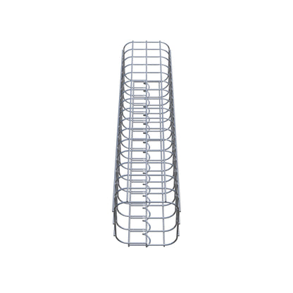Colonna di gabbioni quadrata 17 cm x 17 cm, alta 80 cm, MW 5 cm x 5 cm