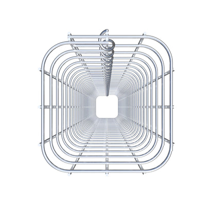 Gabionensäule eckig 17 cm x 17 cm, 160 cm Höhe, MW 5 cm x 5 cm