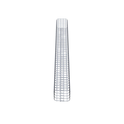 Colonne de gabion carrée 22 cm x 22 cm, hauteur 200 cm, MW 5 cm x 5 cm