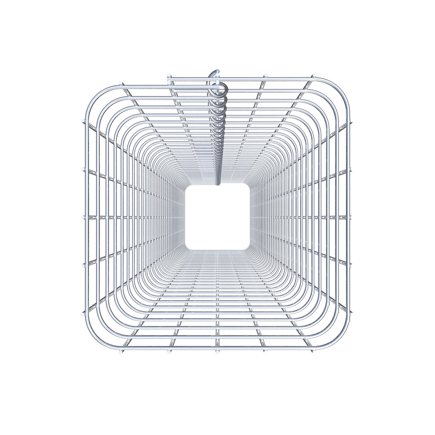 Coluna de gabião quadrada 27 cm x 27 cm, 160 cm de altura, PM 5 cm x 5 cm