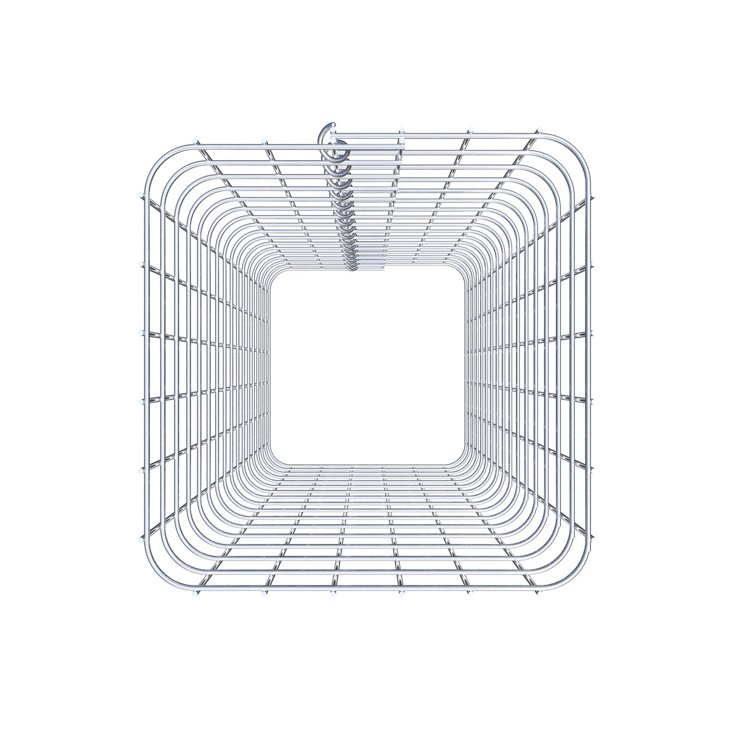 Columna de gaviones, angular 32 cm x 32 cm, 80 cm de altura, MW 5 cm x 5 cm